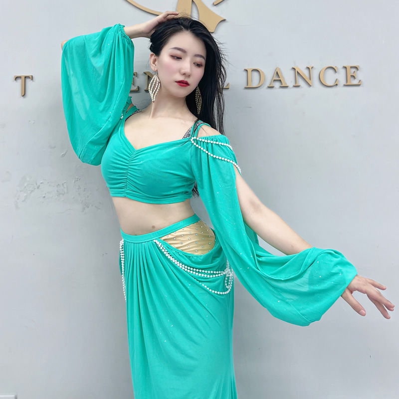 belly dance casual style oriental dance long skirt costumes S M L 5065